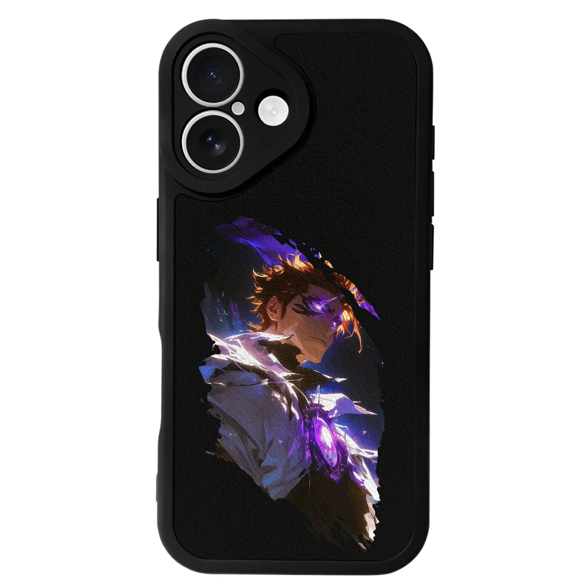 ブリーチ グッズ 藍染 惣右介 - IPhone 16シリーズ対応 ・ シリコンスマホケース ・ レザー調 ・ 高精度フィット ・ 耐衝撃 ・ ワイヤレス充電対応 ・ 精密カット